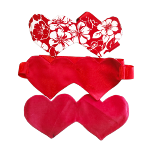 Almohadillas para los ojos de corazones