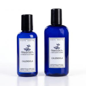 Aceite vegetal de Caléndula Osmanthus – envase con gotero para pieles sensibles